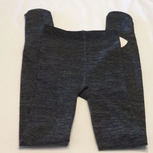 Grey Footed Fleece Lined Tights